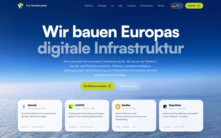 Capture du site TTA